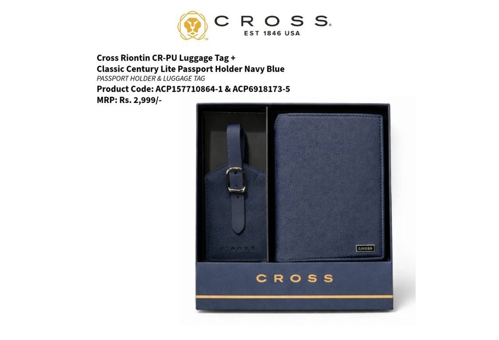 Riontin Lug.Tag+Passport Navy
