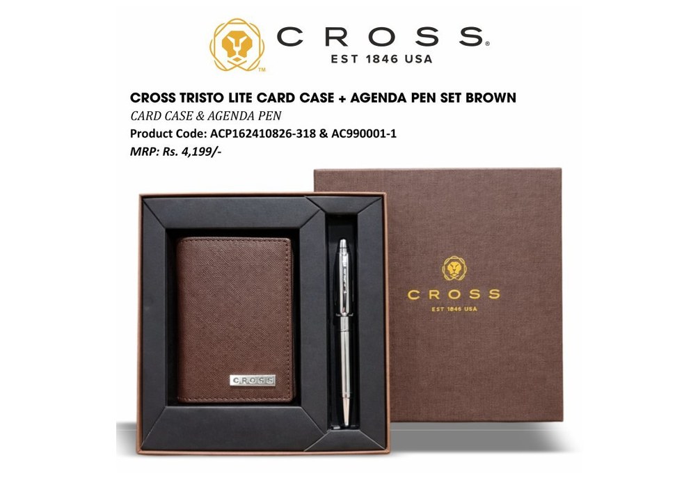 Tristo Card Case D.Brn + Agenda