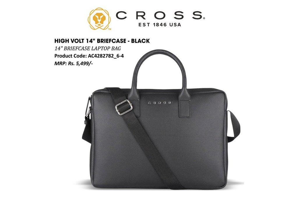 High Volt 14" Briefcase Black