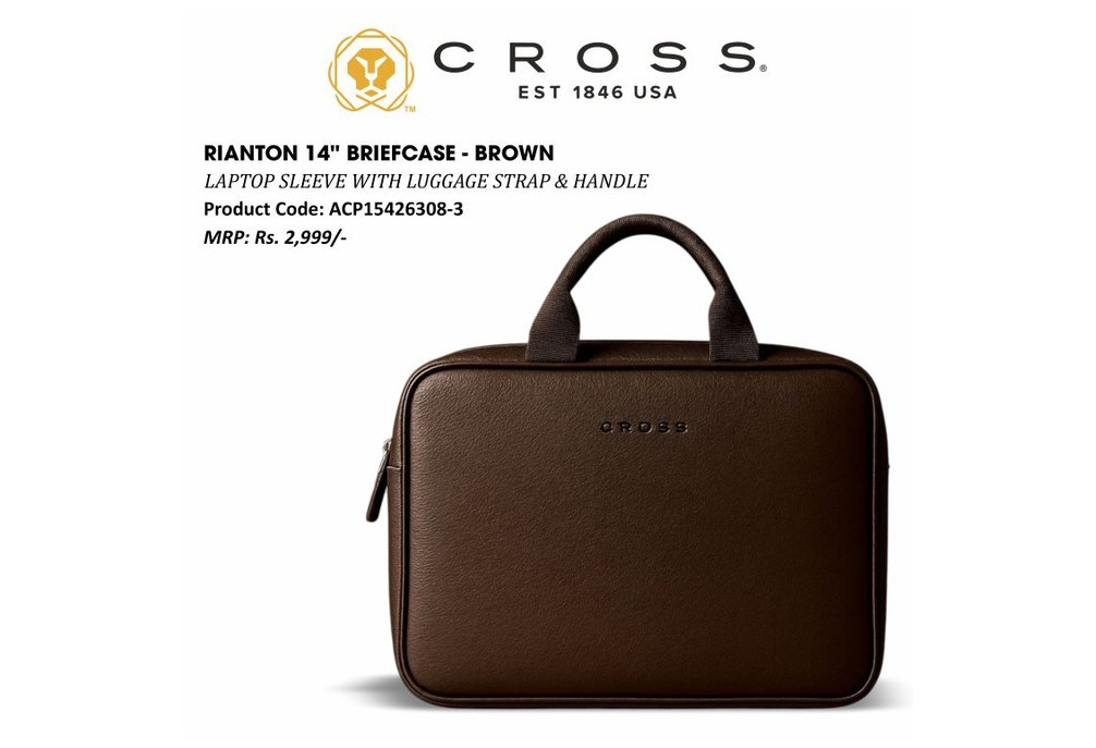 Rianton 14 Briefcase Brown
