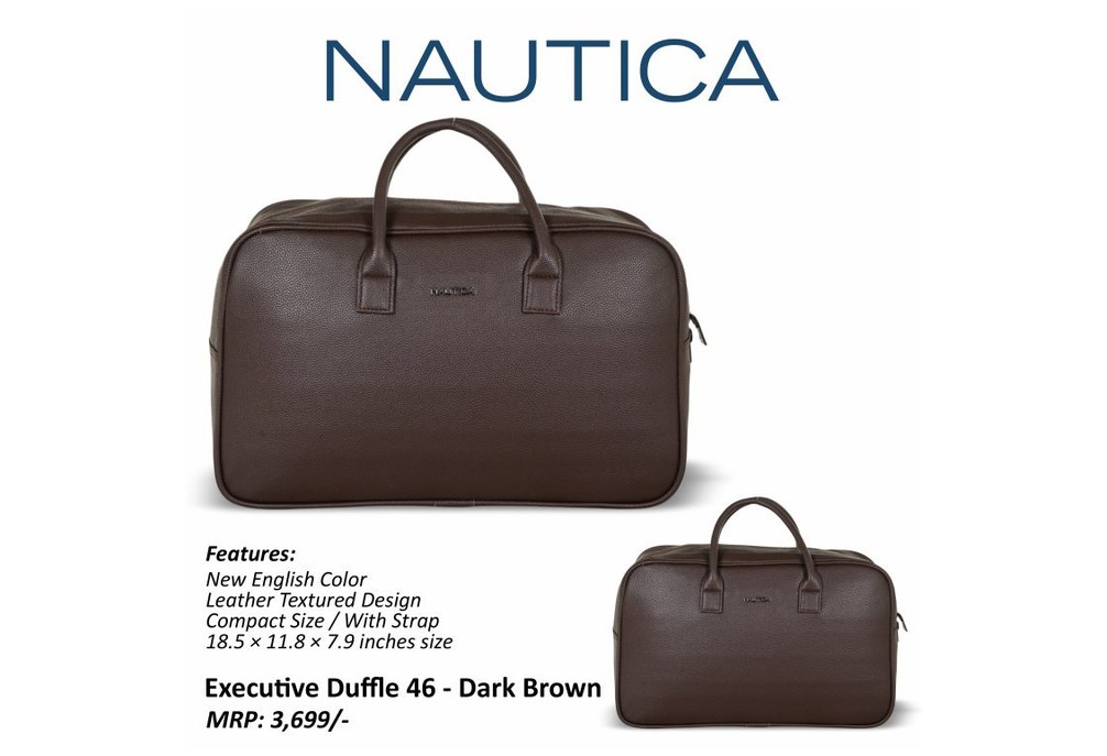 NA46 Executive Duffel Dark Brown