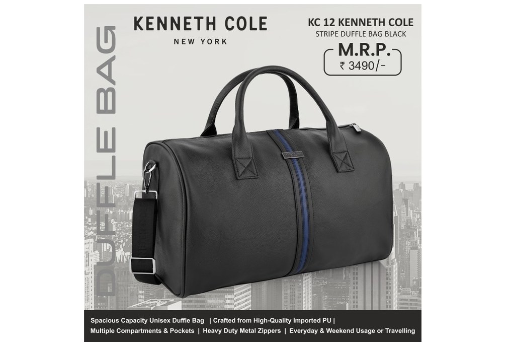 KC-12 Stripe Duffel Black