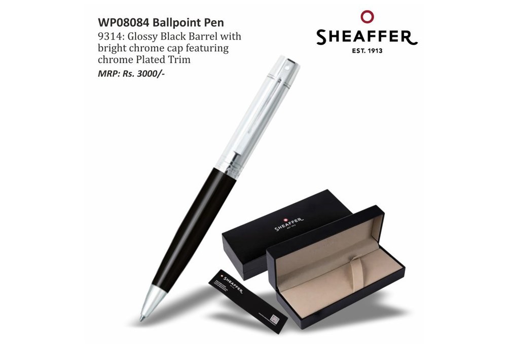 300 9314 Glossy Blk Chrome Cap