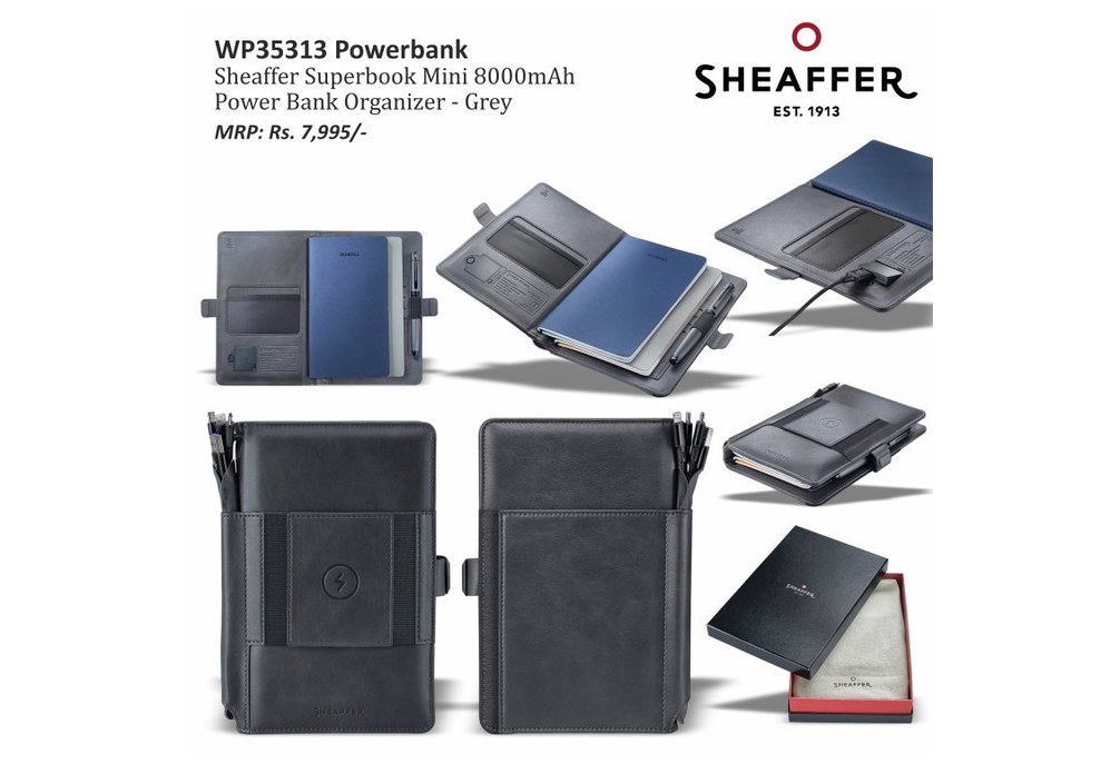 Mini 8000mAh Power Bank Organizer GREY